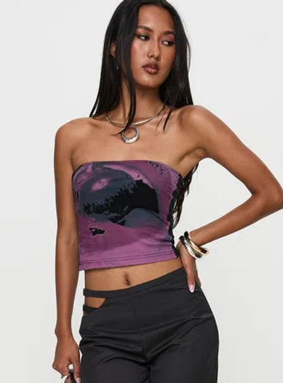 Princess Polly Cherry Lips Tube Top In Multi