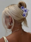 Princess Polly Chianti Frangipani Claw Clip In Purple