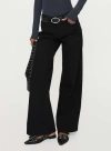 Princess Polly Colemane Mid Rise Denim Jeans In Black