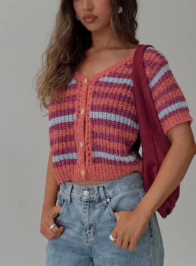 Princess Polly Compassion Knit Cardigan In Multi
