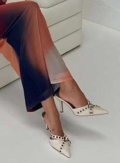 Princess Polly Compelling Pointed Toe Heels In White