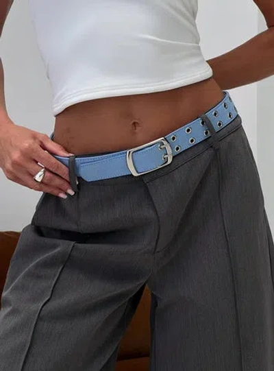 Princess Polly Coralie Faux Suede Belt In Blue