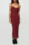 Princess Polly Cotter Floral Corset Maxi Dress
