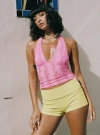 Princess Polly Cruizer Halter Top In Pink