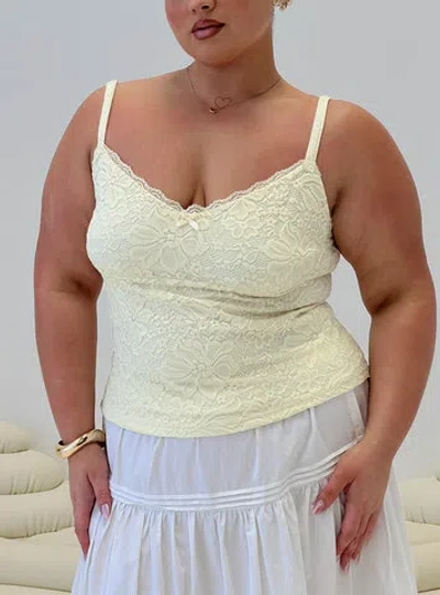 Princess Polly Curve Beacall Top In Yellow