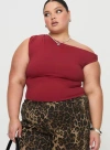 Princess Polly Curve Danza Top In Red