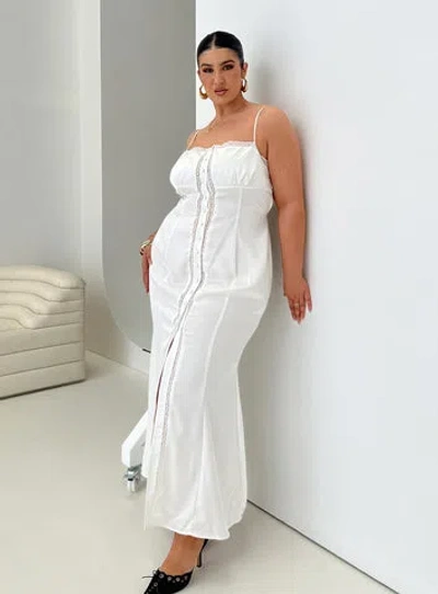 Princess Polly Curve Ematie Maxi Dress In White