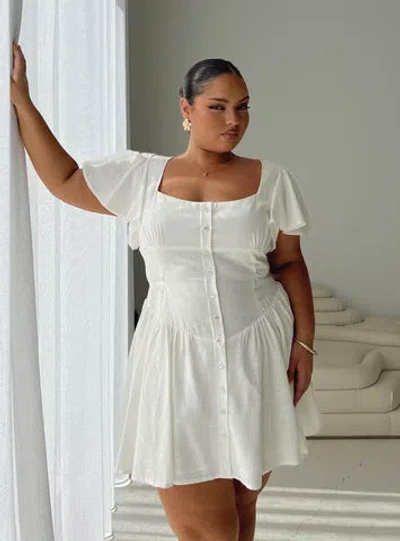 Princess Polly Curve Forever More Mini Dress In White