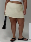 Princess Polly Curve Gigi Skort Linen Cream Curve In Beige
