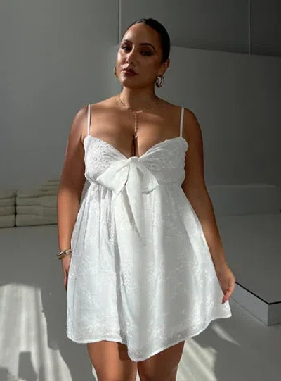 Princess Polly Curve Granno Mini Dress In White