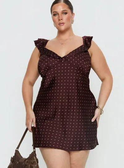 Princess Polly Curve Kamillah Frill Mini Dress