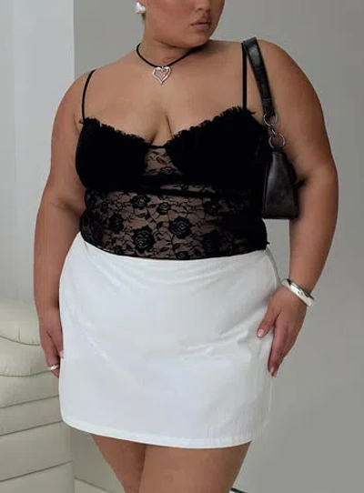 Princess Polly Curve Kerr Lace Top In Black