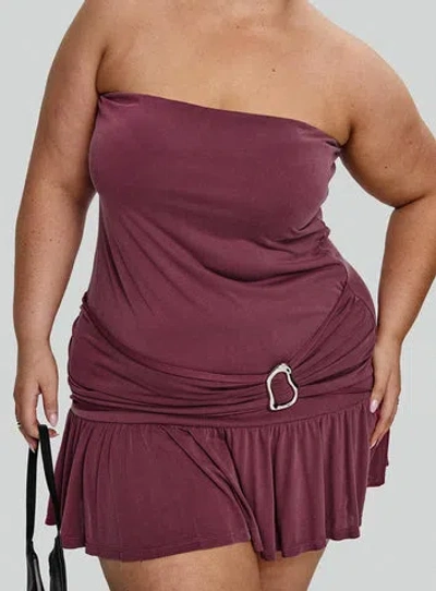 Princess Polly Curve Love Lingers Strapless Mini Dress