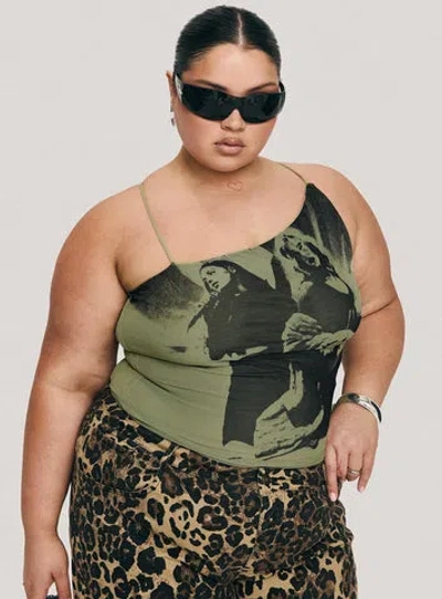Princess Polly Curve Miekie Top In Green
