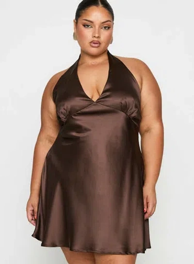 Princess Polly Curve Pelagia Halter Scarf Tie Mini Dress