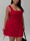 Princess Polly Curve Play It Again Mini Dress In Red