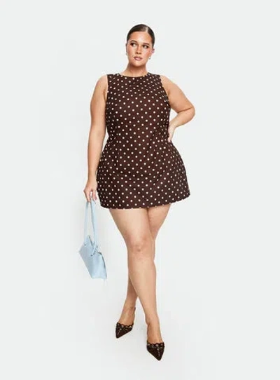 Princess Polly Curve Yumiko Romper In Brown