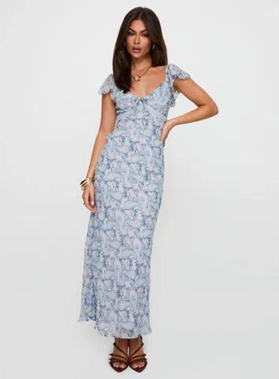 Princess Polly Dahleia Maxi Dress In Blue Paisley