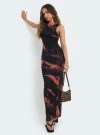 Princess Polly Racer Neck Bodycon Maxi Dress In Multi