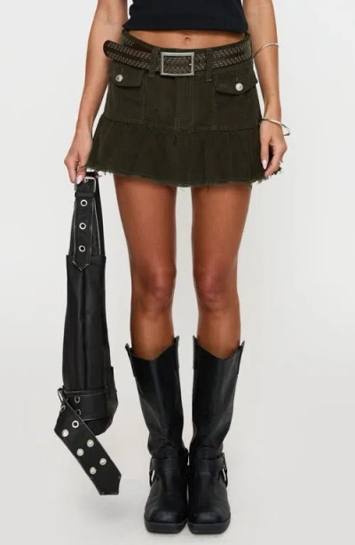 Princess Polly Dapperton Cotton Corduroy Miniskirt