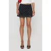 Princess Polly Dapple Bias Miniskirt In Black