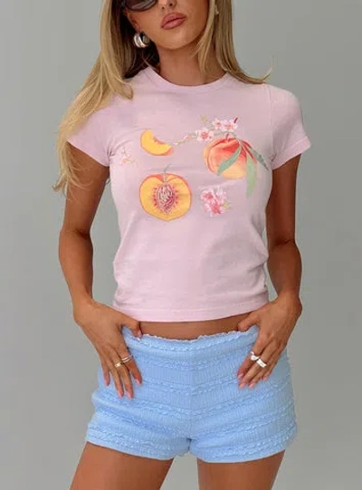 Princess Polly Darlin' Peach Graphic Top