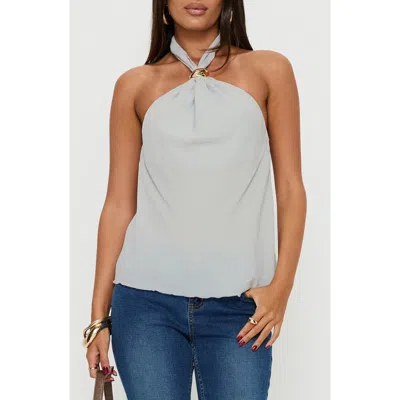 Princess Polly Darlinn Hardware Halter Top In Gray