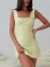 Princess Polly Dasha Mini Dress In Lemon