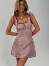 Princess Polly Dasha Mini Dress In Red Check