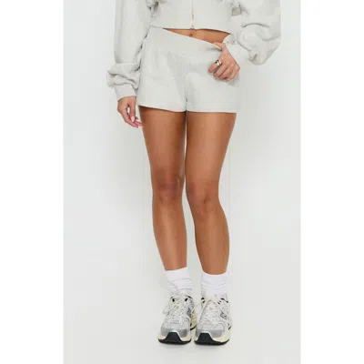 Princess Polly Daybreak Rib Waist Shorts In White