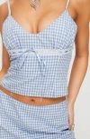 Princess Polly Daydreaming Gingham Crop Camisole