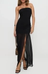 Princess Polly Decadent Strapless Mesh Maxi Dress