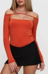 Princess Polly Degree Of Separation Off The Shoulder Bodysuit