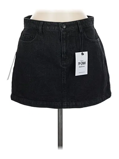 Princess Polly Denim Skirt In Black