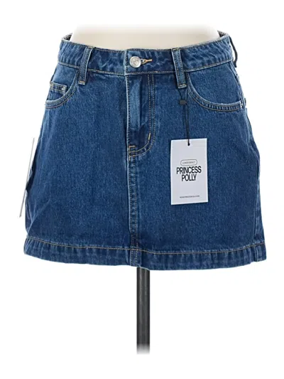 Princess Polly Denim Skirt In Blue