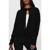 Princess Polly Denmark Rib Knit Cardigan In Black