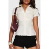 Princess Polly Deserve You Puff Sleeve Shirt In White