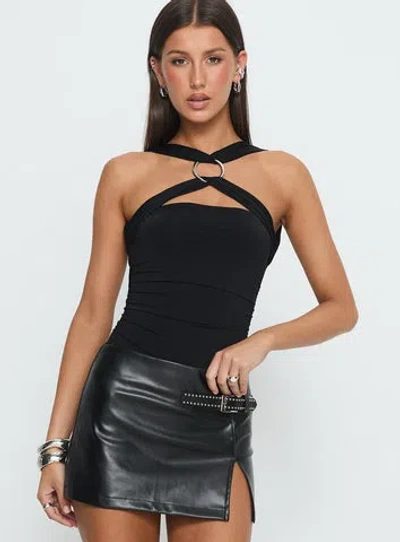Princess Polly Destanee Ring Detail Bodysuit In Black