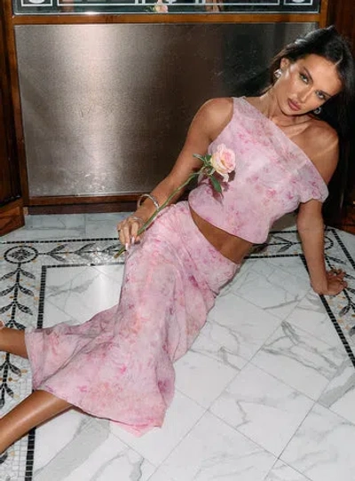 Princess Polly Devereaux One Shoulder Set In Pink