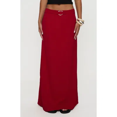 Princess Polly Devoted Low Rise Belted Maxi Skirt