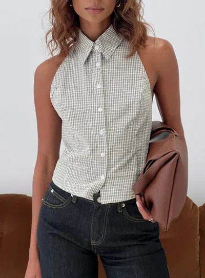 Princess Polly Different Dimensions Sleeveless Collared Top