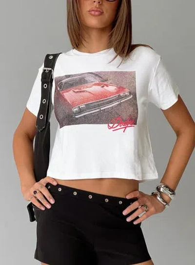 Princess Polly Dodge Girl Graphic Top In White