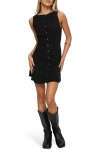 Princess Polly Dollie Button-up Linen Blend Minidress