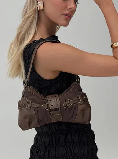 Princess Polly Doyers Street Shoulder Bag In Brown