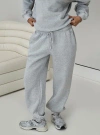 Princess Polly Dream Fleece Dream Fleece Ankle Cuff Sweatpants In Grey Marle