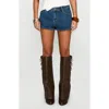 Princess Polly Dreamful Denim Shorts In Blue