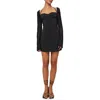 Princess Polly Dyer Underwire Long Sleeve Minidress In Black