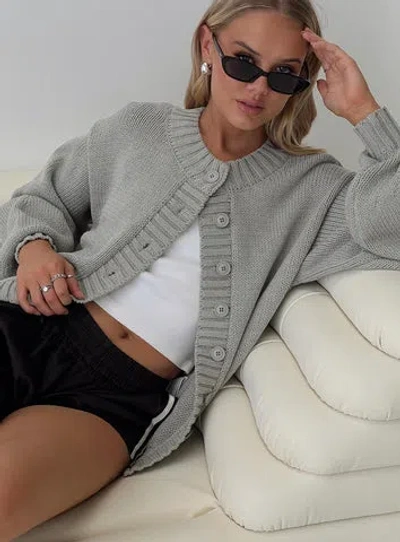 Princess Polly Edern Cardigan In Grey