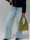 Princess Polly Edge Of Town Jeans In Vintage Blue