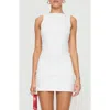 Princess Polly Eklund Ruched Jersey Minidress In White